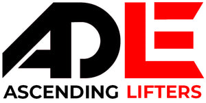Ascending Lifters ADLE black and red wordmark