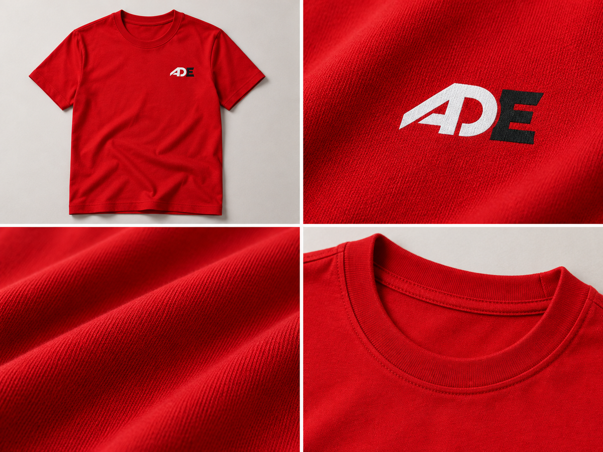 Cloud Ascend Tee fabric, collar, and chest logo details