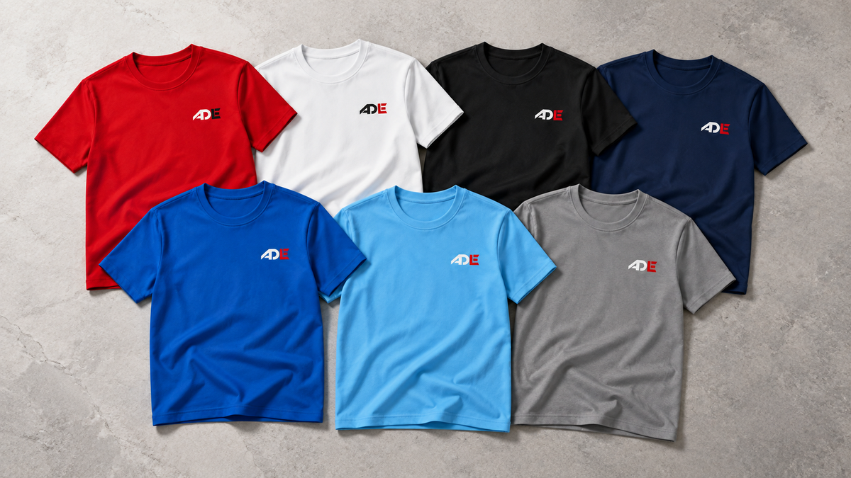 Cloud Ascend Tee collection shown across seven colorways